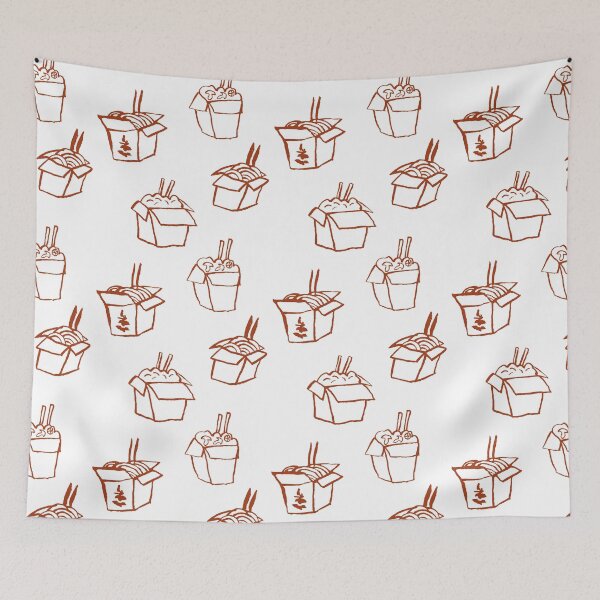 Item preview, Chinese Takeout Box - Cute and Funny Pattern designed and sold by yumiso.
