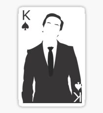 Minimalist Jim Moriarty - King of Spades Sticker