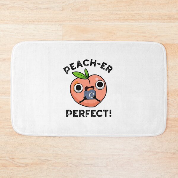 Item preview, Peach-er Perfect Cute Peach Pun designed and sold by punnybone.