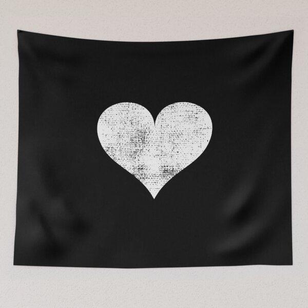 Item preview, Distressed White Valentine's Heart designed and sold by RoguePixel.