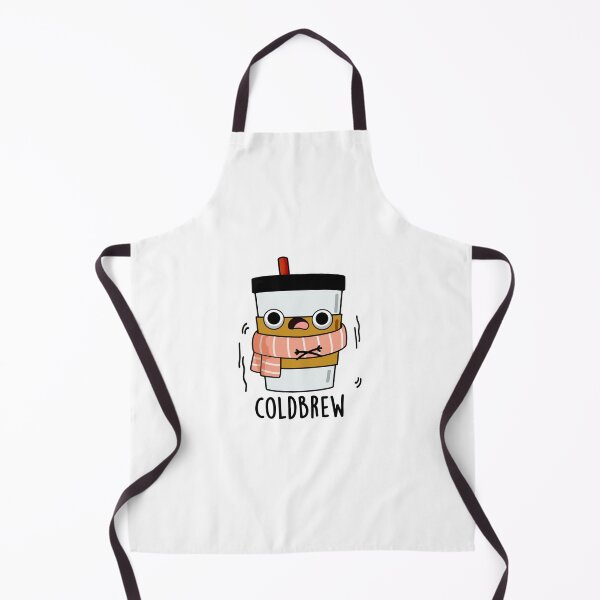 Item preview, Cold Brew Cute Freezing Coffee Pun designed and sold by punnybone.