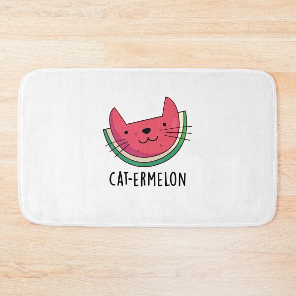 Item preview, Cat-ermelon Cute Cat Watermelon Pun designed and sold by punnybone.