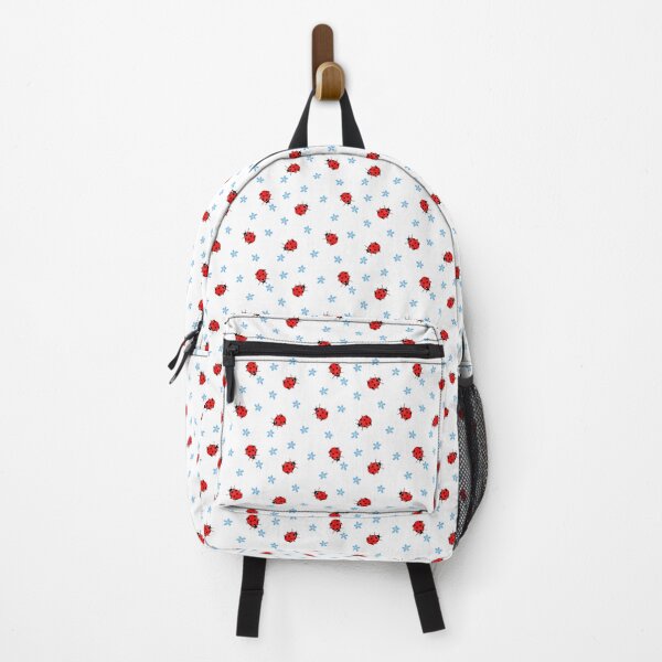 Item preview, Ladybugs and Blue Flowers Pattern designed and sold by Kraina.