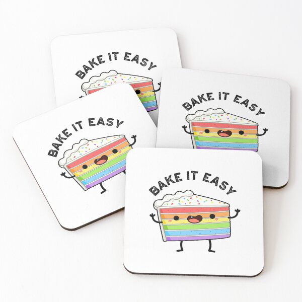 Item preview, Bake It Easy Cute Cake Puns designed and sold by punnybone.