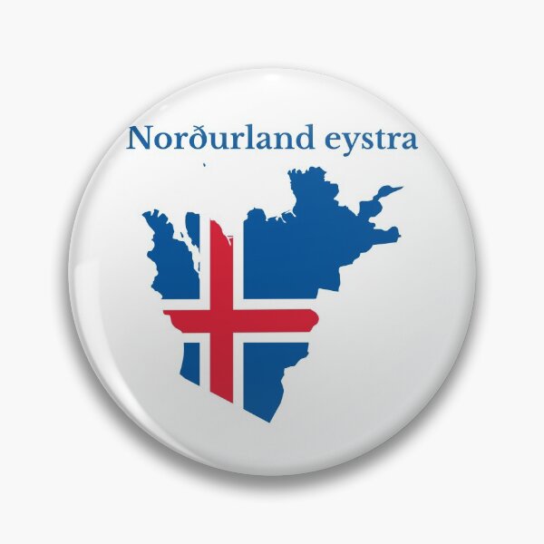 Artikelvorschau, Karte der nordöstlichen Region Islands. entworfen und verkauft von marosharaf.