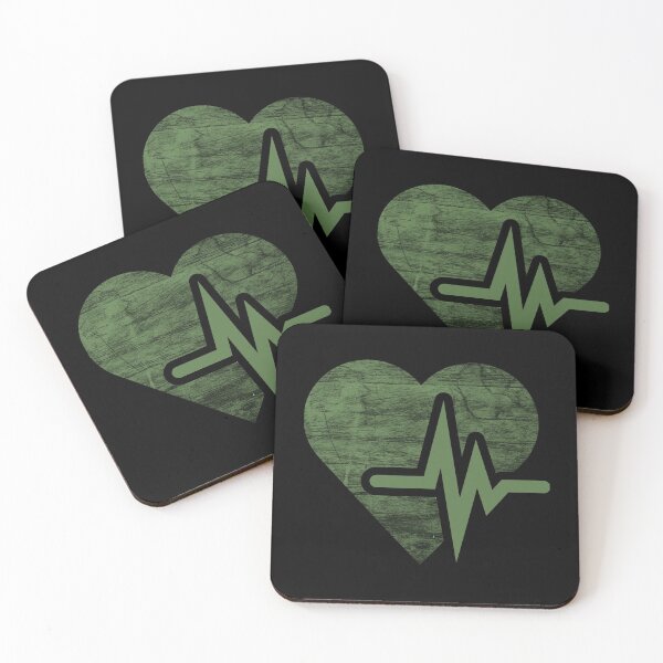 Item preview, Hunter Green Heart Beat designed and sold by AllRyeTea.