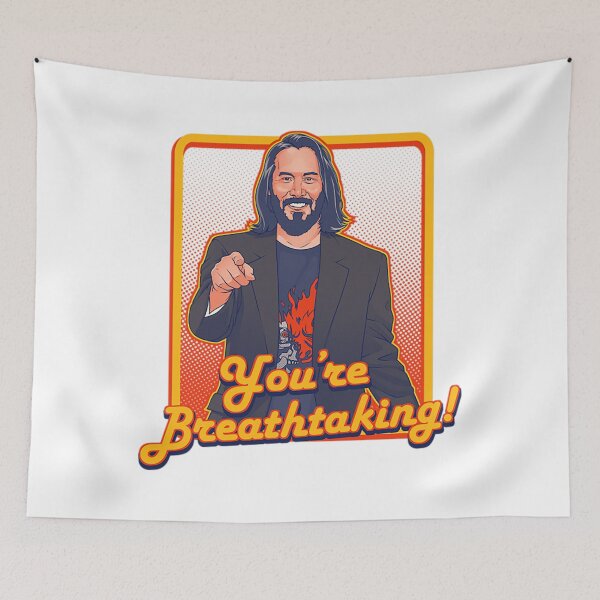 Item preview, Keanu Reeves T-Shirt You're Breathtaking! designed and sold by CarmarHamlyn.