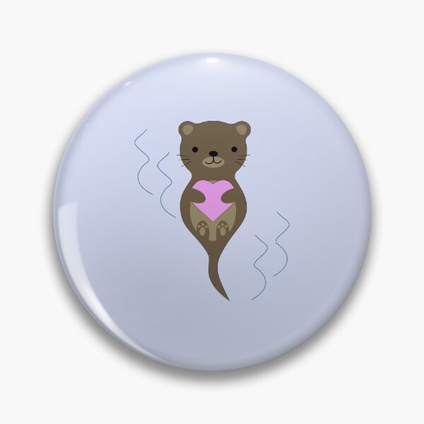 Item preview, Adorable Otter in Love designed and sold by Hedgie Designs.