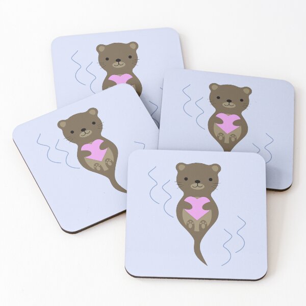 Item preview, Adorable Otter in Love designed and sold by Hedgie Designs.