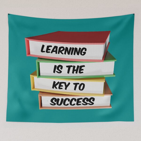 Item preview, Learning is the Key to Success Inspirational Quote designed and sold by bradm50.