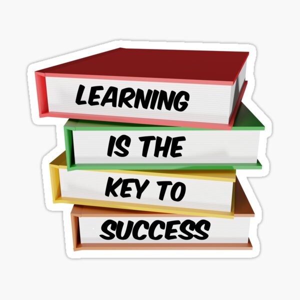 Item preview, Learning is the Key to Success Inspirational Quote designed and sold by bradm50.