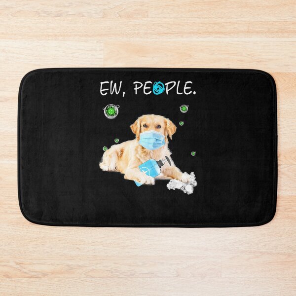 Item preview, Ew People Golden Retriever Dog Wearing A Face Mask designed and sold by JamesClarke84.