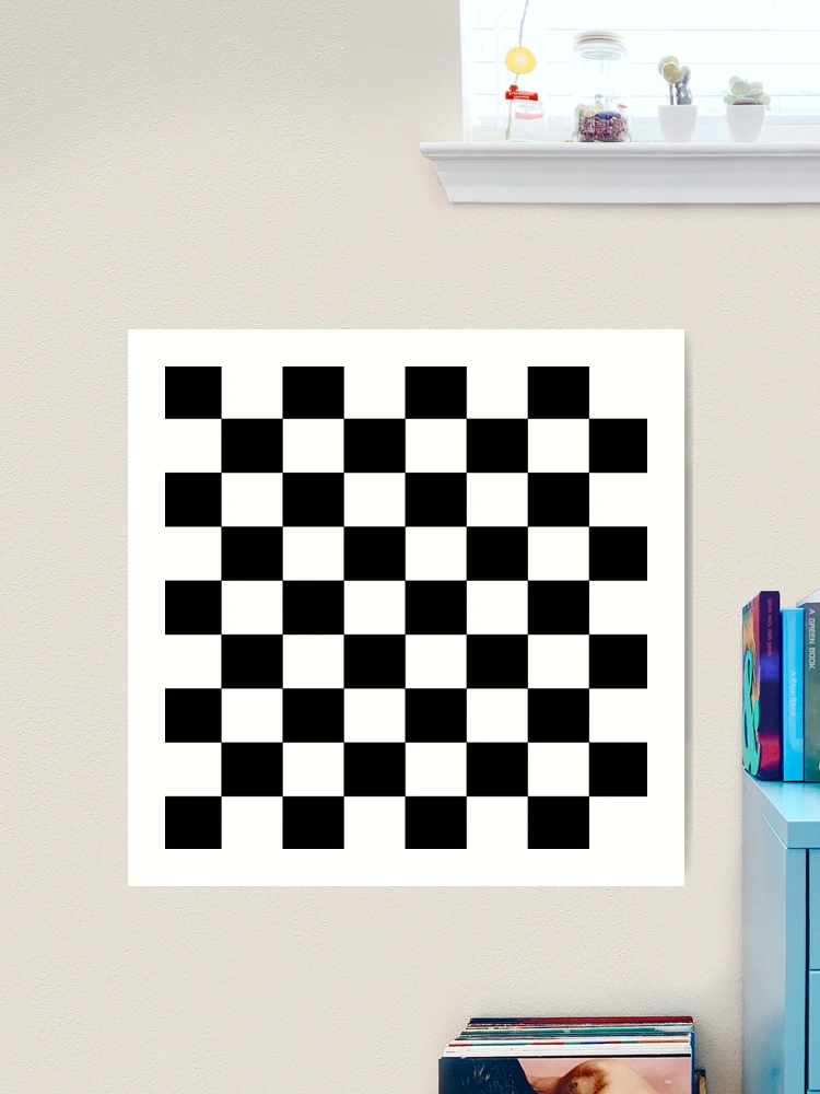 Black and White Checkerboard | Poster