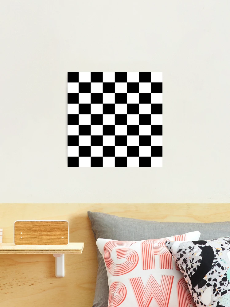 Black And White Checkerboard Wall Art & Décor