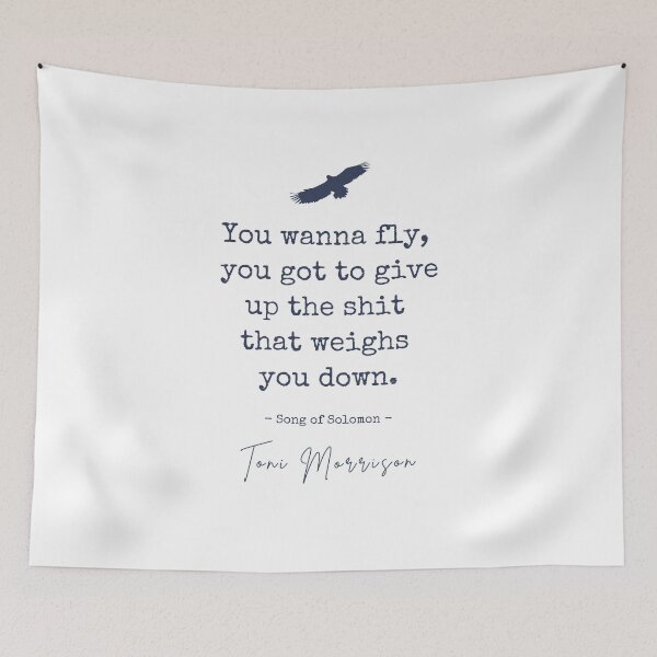 Item preview, You Wanna Fly - Toni Morrison Quote designed and sold by BeakHouse.