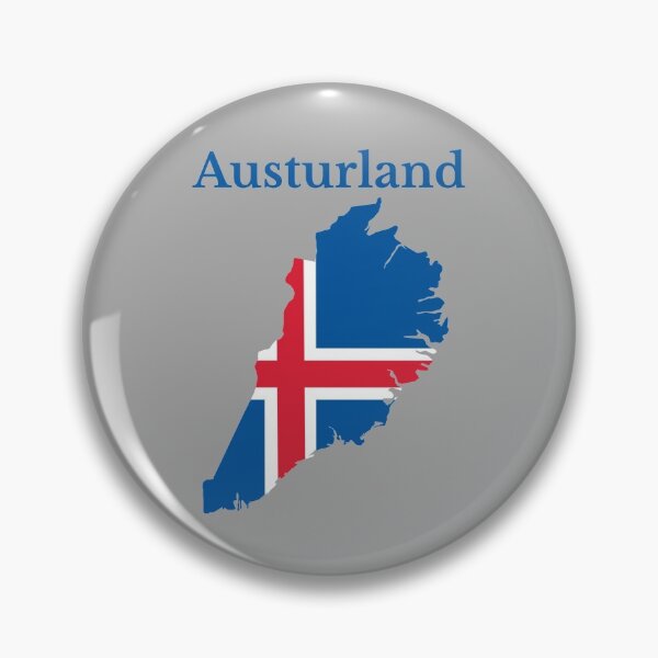 Artikelvorschau, Karte der östlichen Region Islands. entworfen und verkauft von marosharaf.