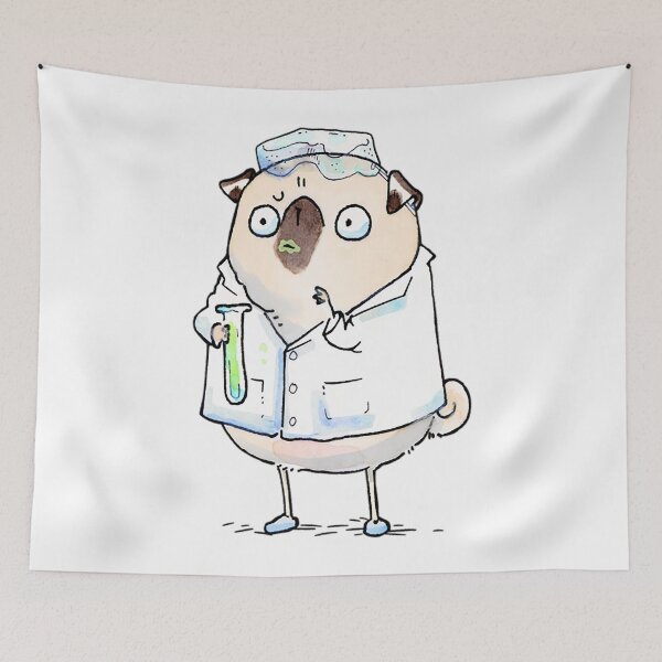 Item preview, Camiseta PugThe Scientist designed and sold by CarmarHamlyn.