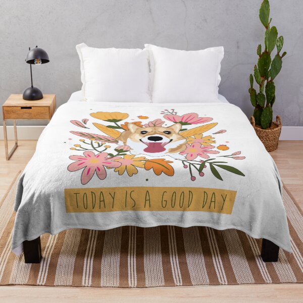 Item preview, Positivity Corgi - Today Is a Good Day designed and sold by MaplewoodMerch.