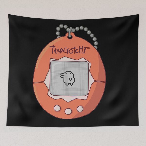 Item preview, Old School Tamagotchi | Neon Orange Kuchipatchi designed and sold by julipjulip.