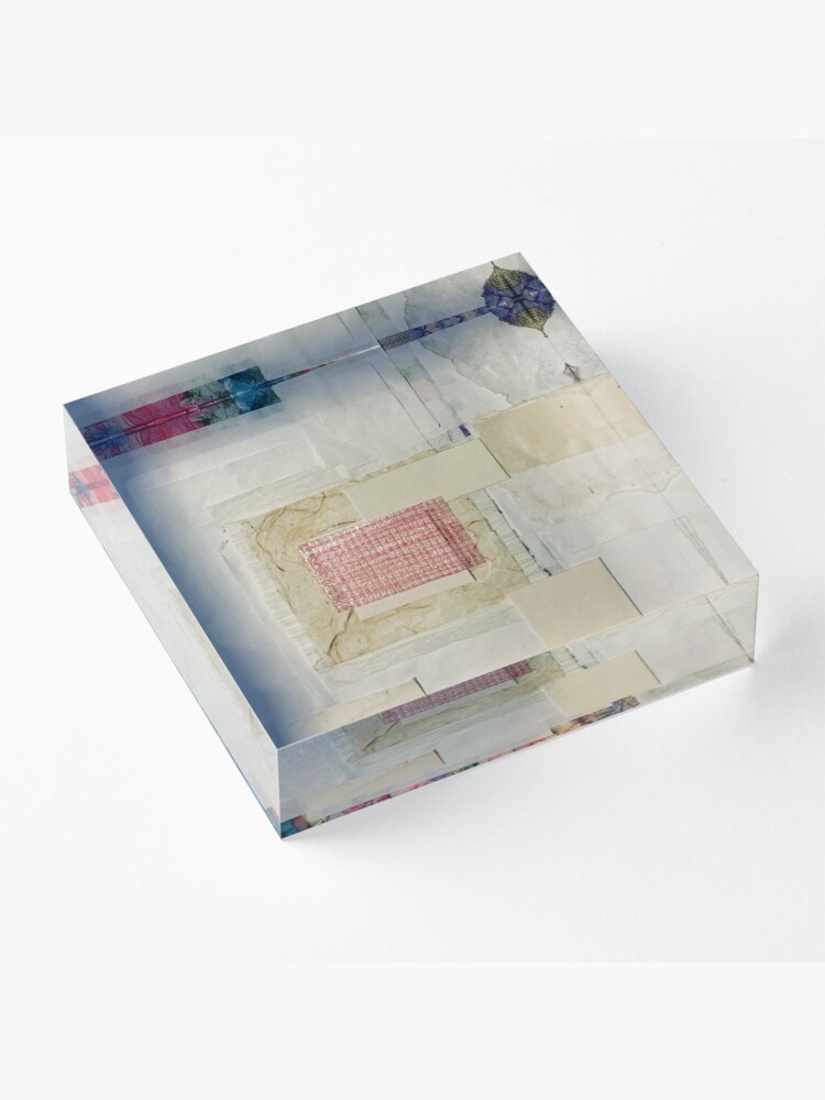 Alternate view of Paper Collage Pattern13 Acrylic Block