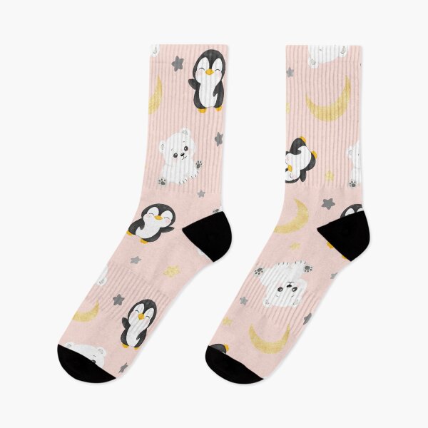 Item preview, baby blanket cute animal penguin polar bear stars and moon with golden texture designed and sold by IriSev.
