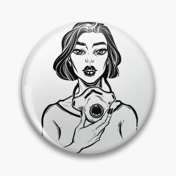 Item preview, Woman putting on a medical mask raspirator. designed and sold by quantaarcana.