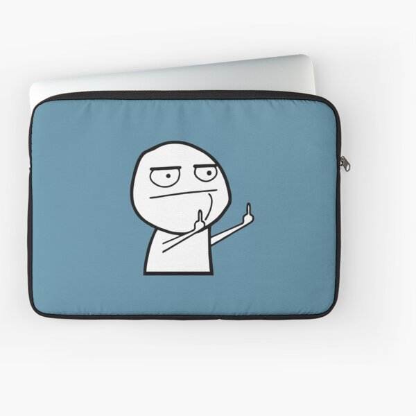 Troll Face Le Me Poker Face with stoic face and no smile not amused  internet memes reaction face HD HIGH QUALITY Laptop Sleeve for Sale by  iresist