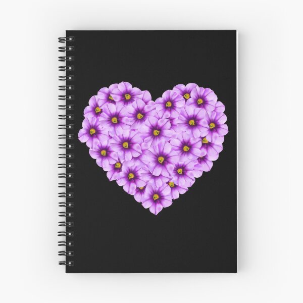 Item preview,  Painted Purple Calibrachoa Flower Heart designed and sold by Eveka.