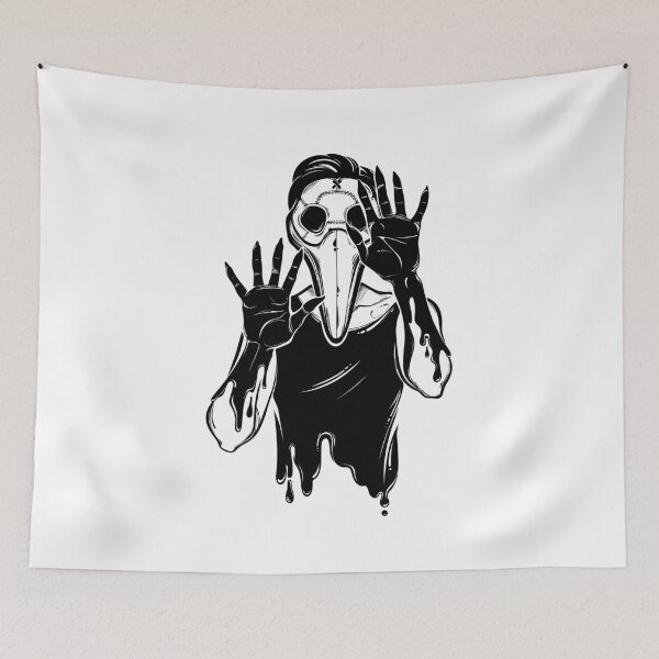 Item preview, Symbol of a health crisis, epidemic virus disease outbreak as a human corpse monster in a plague doctor mask. designed and sold by quantaarcana.
