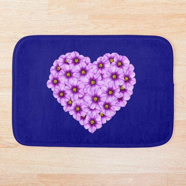 Item preview,  Painted Purple Calibrachoa Flower Heart designed and sold by Eveka.
