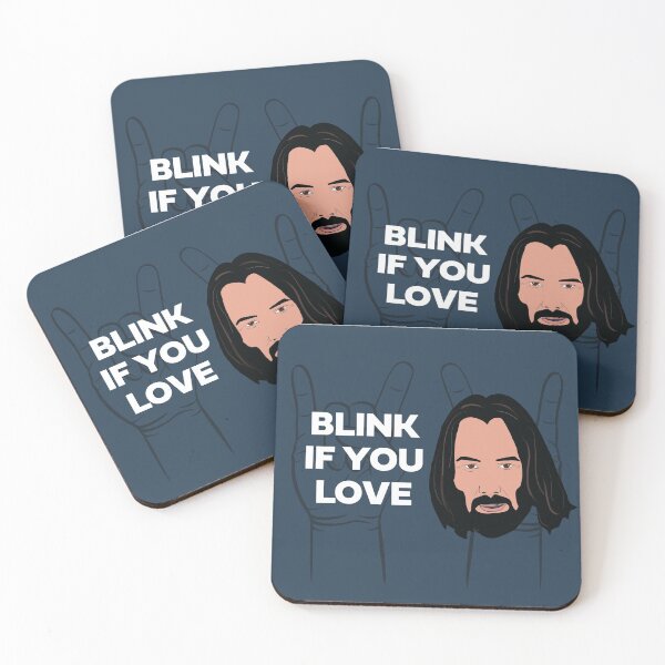 Item preview, Blink If You Love Keanu / Rock and Roll  designed and sold by hazelbasil.