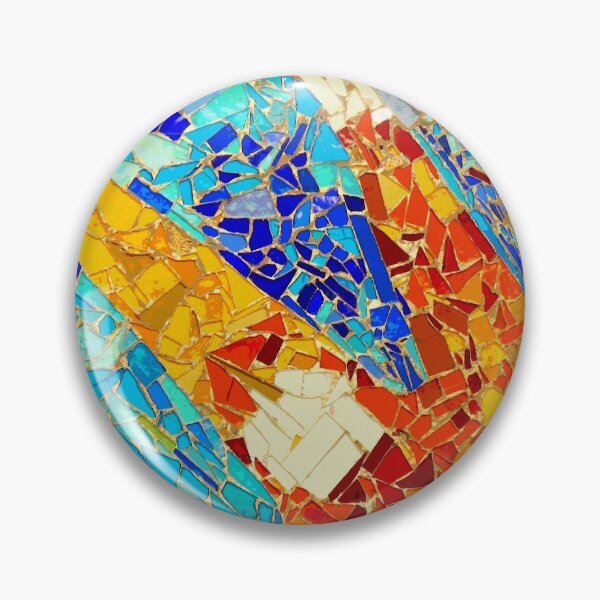Item preview, Sun mosaic spain park guell barcelona trencadis mosaic designed and sold by LolioGifts.