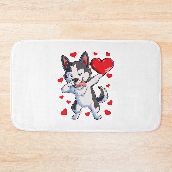 Item preview, Dabbing Siberian Husky Valentines Day designed and sold by zedbubblez.