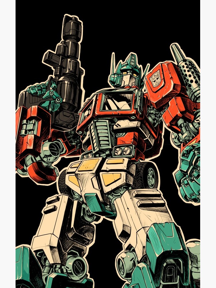 Thumbnail 4 of 4, Samsung Galaxy Phone Case, full-length Optimus Prime in retro style designed and sold by Ignat01.