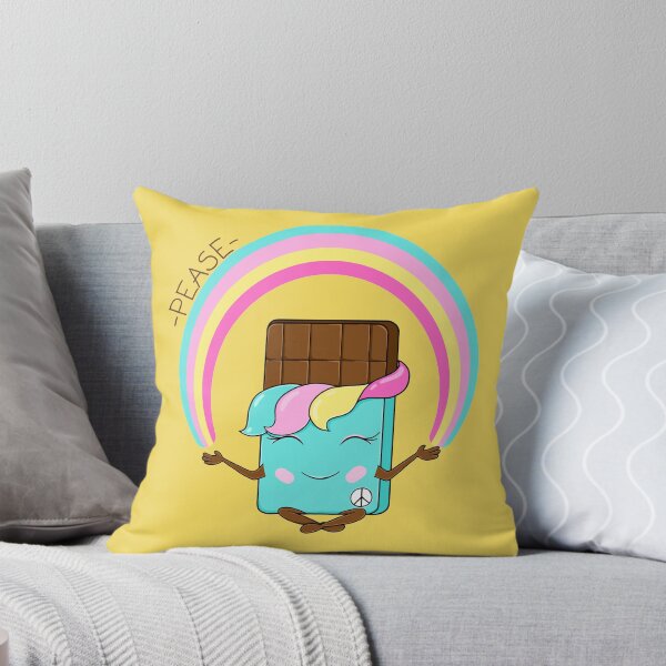 Item preview, cute kawaii chocolate bar in support of the world with a rainbow in his hands T-Shirt designed and sold by IriSev.