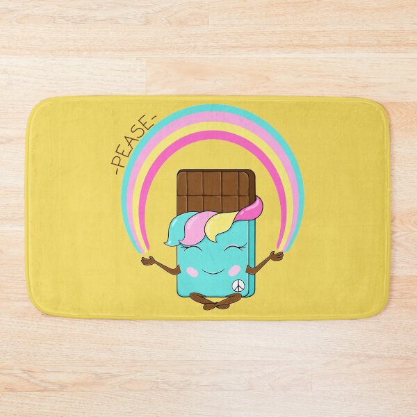 Item preview, cute kawaii chocolate bar in support of the world with a rainbow in his hands T-Shirt	 designed and sold by IriSev.
