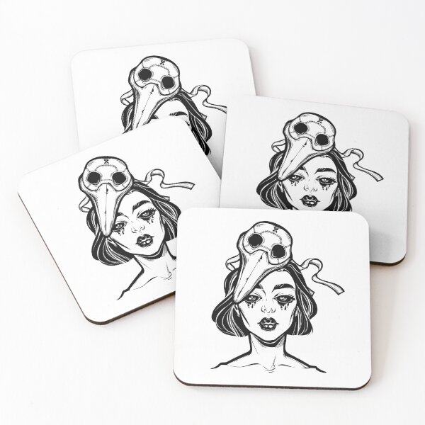Item preview, Symbol of a health crisis, epidemic virus disease outbreak as a sad monster woman with tears in a plague doctor mask. designed and sold by quantaarcana.