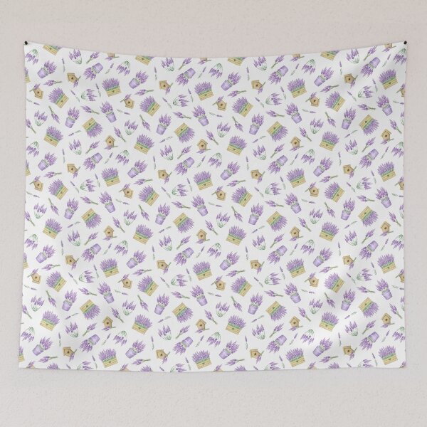 Item preview, lavender flowers, birdhouse, box, bunch of flowers. spring lavender beauty designed and sold by IriSev.