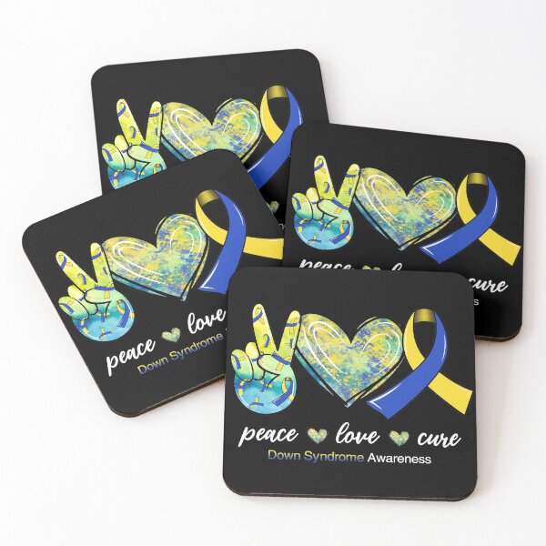 Item preview, Best Down Syndrome Warrior Shirt Peace Love Cure Cancer Awareness T Shirt designed and sold by tuanitus.
