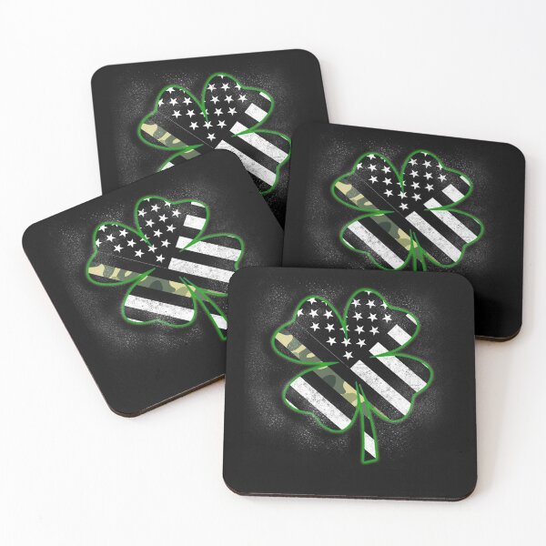 Item preview, Army Gift Veteran Thin Camo Line Flag St Patricks Day Clover designed and sold by Simeon	 Dorelus.