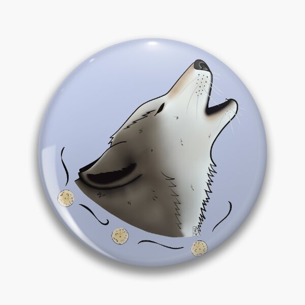 Item preview, Wolf howling under the full moon designed and sold by rainbowcho.