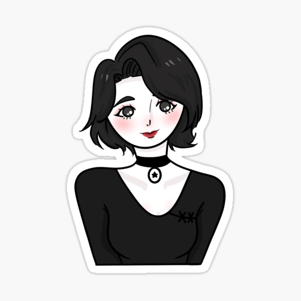 Doomer Girl Meme Sticker