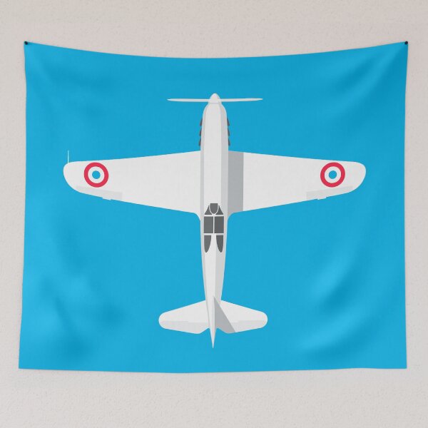 Item preview, D.520 French WWII Fighter Aircraft - Cyan designed and sold by VoodooCircus.