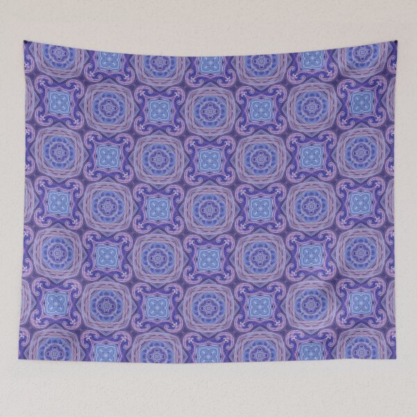 Item preview, Mosaic Tiles, Mexican Spanish Tiles, soft blue colors designed and sold by ZenArt-Fern.