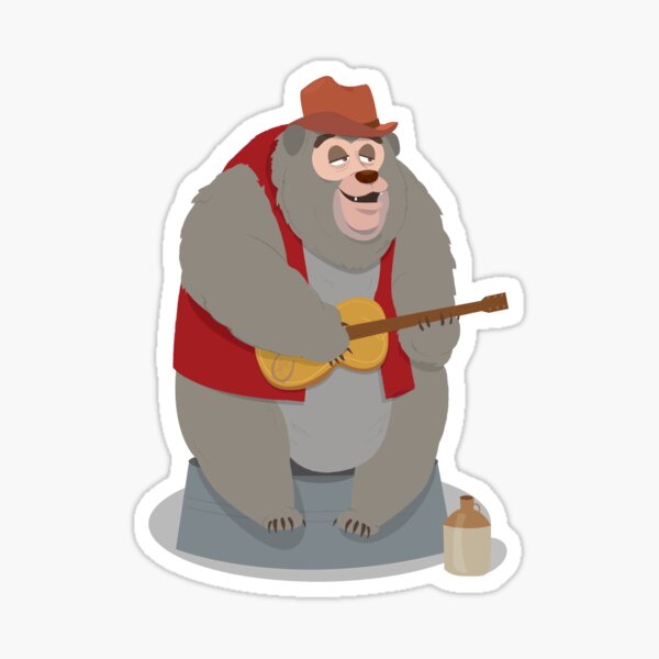 Big Al, The Country Bear Sticker