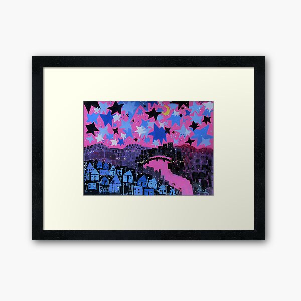 winter stars Framed Art Print