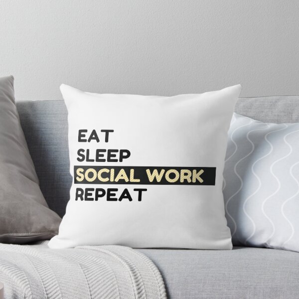 Item preview, EAT SLEEP SOCIAL WORK REPEAT designed and sold by Masmalinncheek.