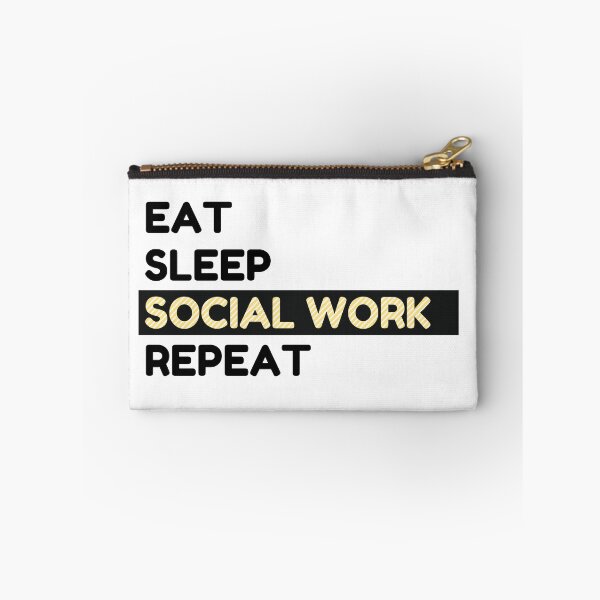 Item preview, EAT SLEEP SOCIAL WORK REPEAT designed and sold by Masmalinncheek.