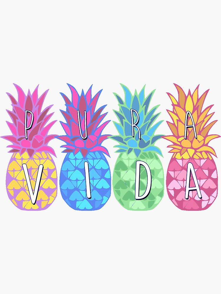 Pura vida Sticker for Sale by RossDillon