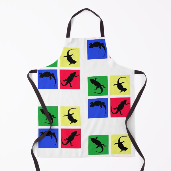 Item preview, Bearded Dragon Silhouette on Bright Square designed and sold by PrileyRileyArt.
